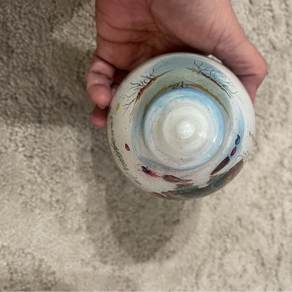 Peggy Abrams Santa With Frosty Ornament 6” No Box, EUC - Picture 5 of 10